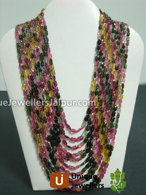 Tourmaline Faceted 8 Bird Beads